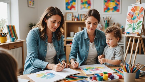 Les bienfaits de la thérapie par l'art pour les futures mamans stressées